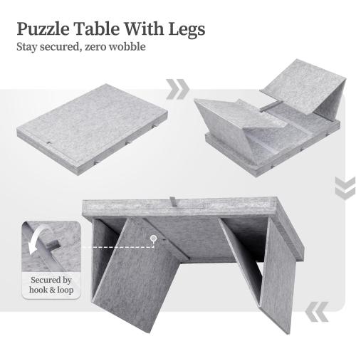 Becko US 1000 Piece Jigsaw Puzzle Table with 4 Drawers & Cover, Tilting Puzzle Board with Foldable Legs & 3 Tilt Angles, Lightweight & Portable Tables for Adults, for 1000 Piece Puzzles