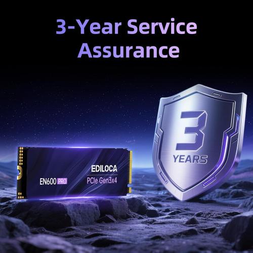 EN600 PRO SSD 256GB PCIe 3.0 Gen 3x4, NVMe M.2 2280, Up to 3200MB/s, Internal Solid State Drive, SLC Cache 3D NAND TLC, Graphene Cooling Sticker, Storage for PC, Desktop and Laptops