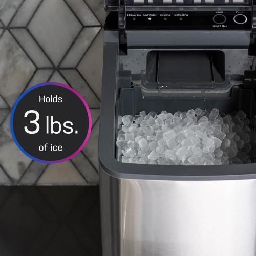 GE Profile Opal 1.0 Nugget Ice Maker| Countertop Pebble Ice Maker | Portable Ice Machine Makes up to 34 lbs of Ice Per Day | Stainless Steel