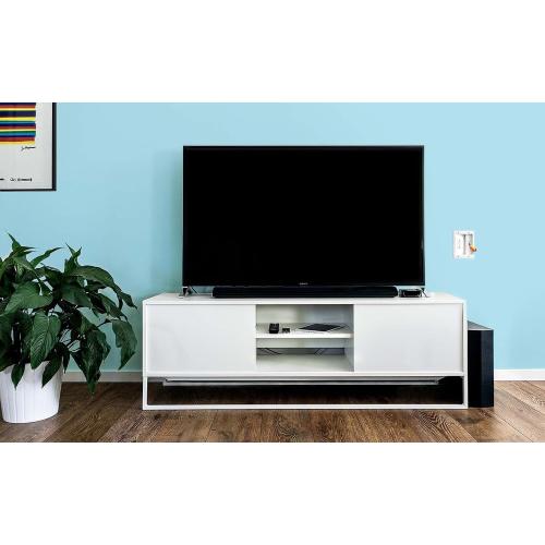 Legrand – OnQ in-Wall Cable Management Kit for Power & Low Voltage Cords – Hides TV or Display Cables Retrofit Behind The Wall – UL Listed TV Cord Hider w/DIY Install & Included Hardware – HT2102WHV1