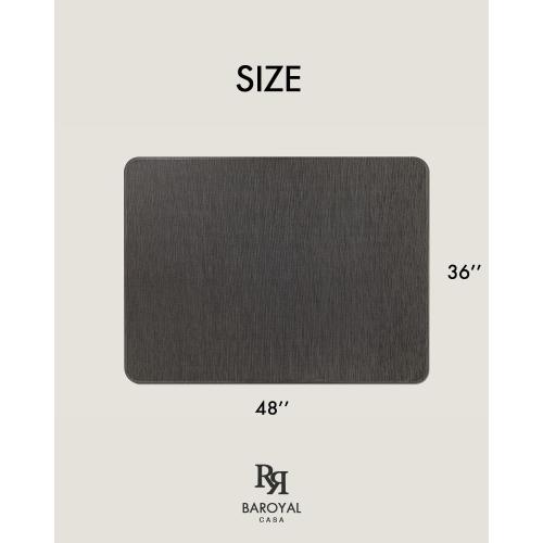 Baroyal Office Chair Mat for Hardwood Floor Under Desk Computer Rolling Chair Mat for Wood/Tile Floor Non-Slip Heavy Duty Desk Rug PVC Plastic Hard Floor Protector