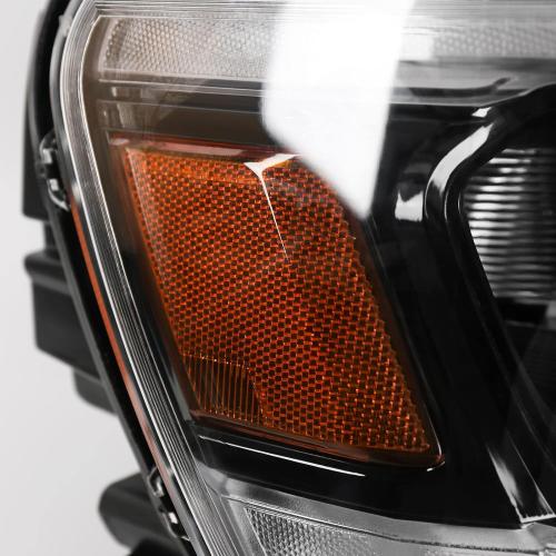 FIONE LED Headlight Assembly Compatible with Dodge Ram 1500 2019-2022 Black Cover Headlamp Right Passenger Side 68533274AA CH2503320