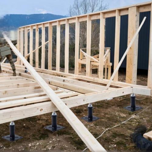 2-Pack Adjustment Floor Jack Post Floor Jack Lift Supports 16.5-20.5 Inch Adjustable House Jack,Adjust Supports,Lift Supports,Mini Screw Jack, Floor Straightener,Level Supports