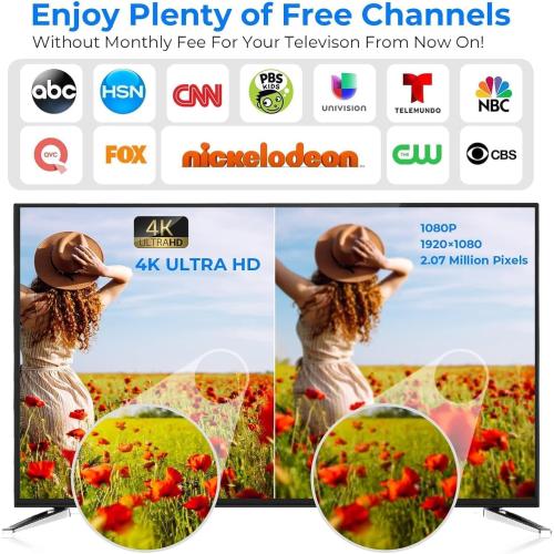 3000  Miles Range TV Antenna-2024 Newest Digital Antenna for Smart TV Indoor-HD Antenna for TV Indoor Outdoor for Local Channels with Amplifier and Signal Booster-52ft Coax HDTV Cable/AC Adapter