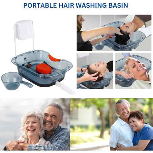Hair Washing Basin for Bedridden - Portable Shampoo Bowl and Basin at Home for the Elderly - Hair Washing Tray for Seniors and Disabled Patients in Bed