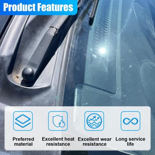 1.7M/5.6Ft Car Windshield Cowl Rubber Seal Strip, Cuttable Auto Front Rear Windshield Seal Strips, Vehicle Weather Stripping Window Door Sealing Molding Trim Strips for SUV Truck (1PC)