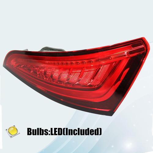 LED Tail Light Assembly Compatible With 2013-2017 Audi Q5 Taillight Tail Lamp Brake Lamp Rear Light Backup Light Replacement Right Passenger Side Partslink#8R0945094D
