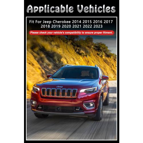 Vent Shades Rain Guards for Jeep Cherokee 2014 2015 2016 2017 2018 2019 2020 2021 2022 2023 Accessories, for Jeep Cherokee Window Deflectors Window Visors