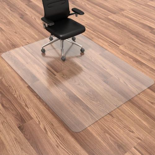 Office Chair Mat for Hardwood Floor, 48”x 30” Vinyl Desk Chair Mat Clear Floor Protector Mat for Rolling Chair Office & Home, Easy Glide and Flat Without Curling