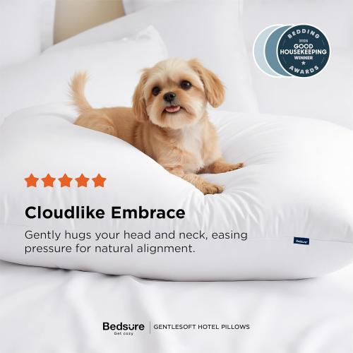 Bedsure King Size Pillows Set of 2 - King Size Bed Pillows 2 Pack for Sleeping, Soft and Supportive, Hotel Quality, Original Down Alternative Filling for Side, Back Sleepers