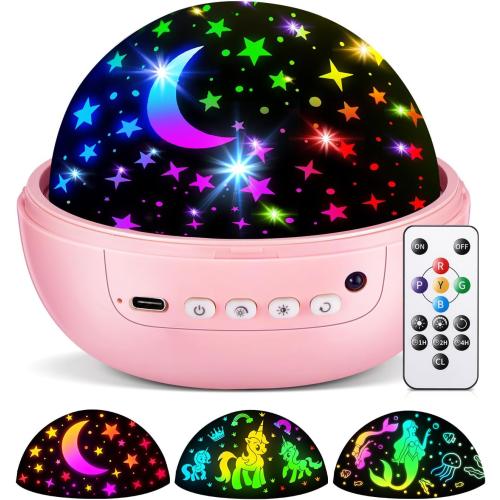 Star Projector for Kids, 3 Films 93 Colors Kids Projector Night Light