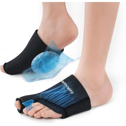 3D Forefoot Ice Pack with Dual-Layer Cooling Gel and Bunion Corrector