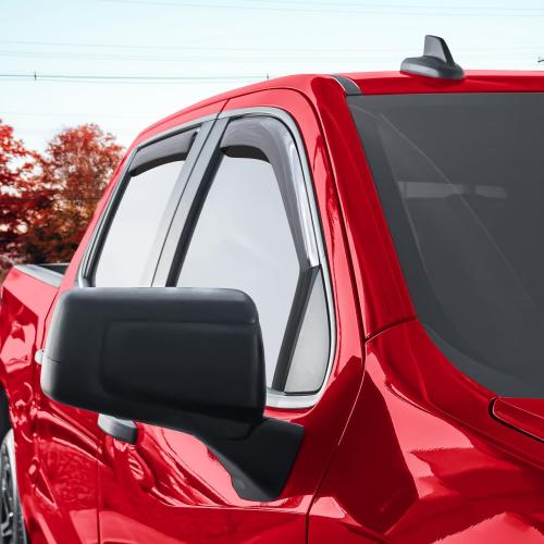 Voron Glass in-Channel Extra Durable Rain Guards for Chevy Silverado/GMC Sierra 1500 2019-2026 Crew Cab,Window Deflectors,Vent Visors,4pcs - 220089