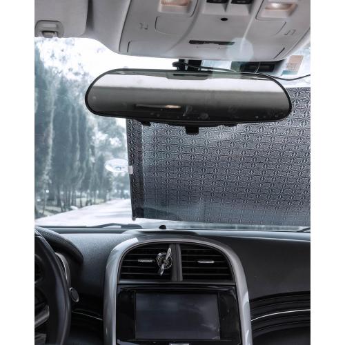 2Pcs Scalable Blackout Window Shade with Suction Cups – No Drill Sun Shade for Side Car Windows,SUV,Truck – Heat & UV Protection Roller Blind for Automotive,Office,Bathroom (20x50)