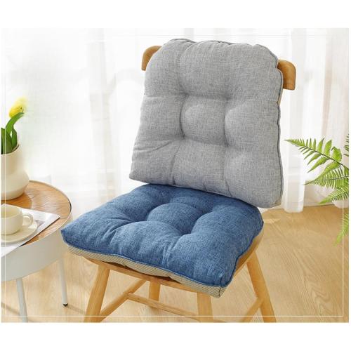 CAMZ Chair Cushions for Dining Chairs Pads, Kitchen Chair Cushions with Ties and Non Slip Backing Tufted Seat Cushion (Denim Blue)