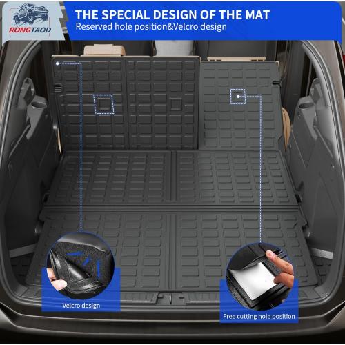 Rongtaod Floor Mats Compatible with 2023 2024 2025 2026 Mazda CX50 Cargo Mat Cargo Liner Trunk Mat Trunk Liner Back Seat Cover Protector CX-50 Accessories (Floor Mats Trunk Mat Backrest Mats)