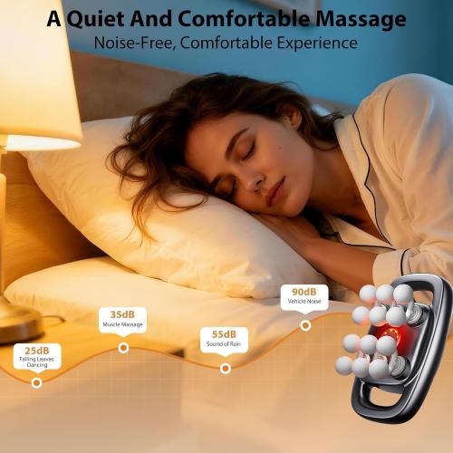 12-Head Massage Gun, 3 Modes, 30 Levels Of Intensity, Electric Deep Tissue Massager, Relieves Muscle Pain All Over The Body, 4k Smart Display, Suitable For Lazy People, The Elderly And Office Workers