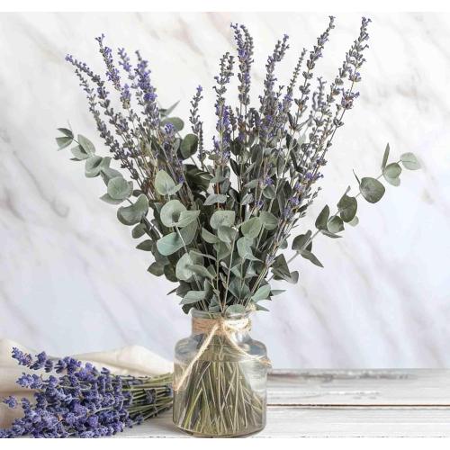 Dried Lavender 2 Bunches 100% Fresh Natural Purple Bouquet Flowers for Bathroom Photo Props Crafts Decoration, 15-17 for Shower Weeding Vase Decor, Home Fragrance(200-220 Stems(100g/3.5oz Total))