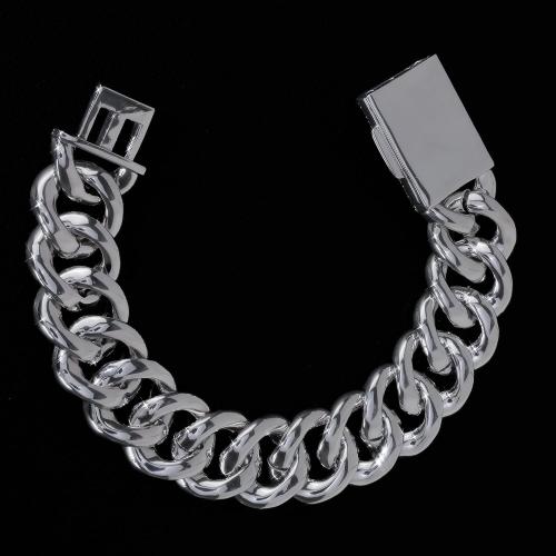 Iced Out Cuban Link Bracelet for Men, 12-20MM Flooded Hip Hop Bling Bracelet with 5A Cubic Zirconia, Heavy Big Size Miami Cuban Bracelet, Luxury CZ Cuban Link Jewelry for Women