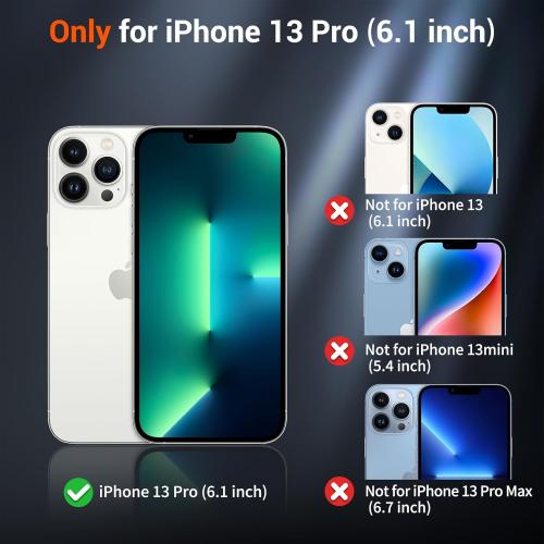 SUPFINE Magnetic for iPhone 13 Pro Case(Compatible with MagSafe)(Military Grade Drop Protection) Slim Translucent Matte Shockproof with Anti-Fingerprint Phone Case,Desert Gold