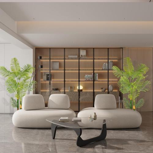 Artificial Fake Palm Tree 6FT 2Pack with White Planter & Free Moss, UV Resistant Artificial Palm Tree for Outdoors, Fake Plants for Poolside Home Room Decor, Faux Plants Outdoor Decor