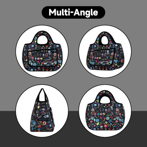 Lunch Bag for Women Soft Neoprene Lunch Bag Lightweight, Thermal Insulated and Reusable Lunch Bag for Women Men