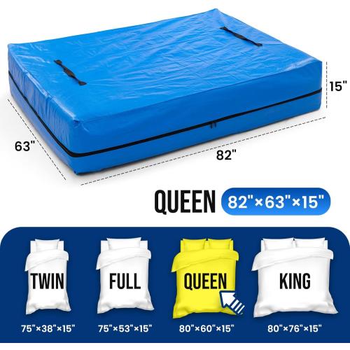 TAILI Queen Mattress Bags for Moving and Storage, Heavy Duty Moving Supplies Mattress Cover with Reinforced Handles, Storage Cover Essentials Packing Protector