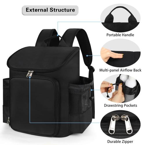 Hairstylist Traveling Bag, Large Capacity Barber Travel Backpack, Hairdresser Bag with Adjustable Dividers, Hair Tools Travel Case, Professional Cosmetology Bags for Supplies, Hair Stylist Must Haves