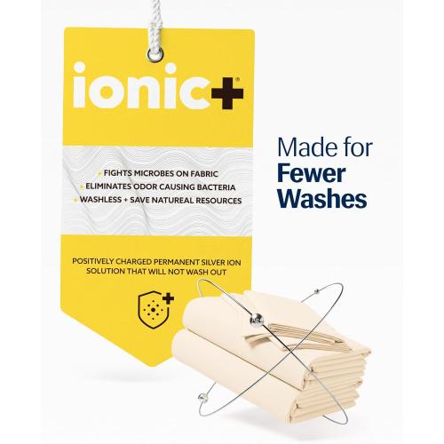 REST® Evercool®  Cooling Sheet Set, Cali King Size, ***Snow Ivory***, Breathable Bed Sheets for Hot Sleeper and Night Sweats, with Pillowcases, with Ionic  Self-Cleaning Silver Yarn for Sensitive Skin, 4PCS