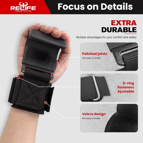RELIFE REBUILD YOUR LIFE Lifting Hooks for Men and Women(Pair)