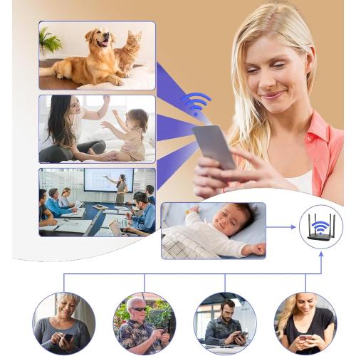 2K MiniSmart Hidden HD Cameras Wireless WiFi Camera for Home Security - Night Vision, Motion Detection, Built - in Battery, App Control (iOS & Android) - Ideal Indoor Nanny, Pet & Dog Camera