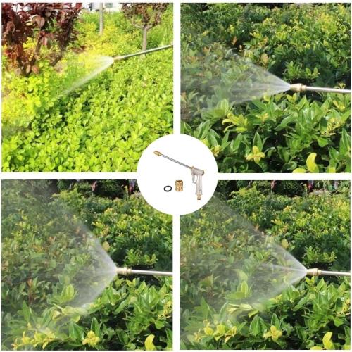 Garden Hose Nozzle,Hose Sprayer Nozzle Metal Spray Nozzles for Garden Hose Gun Heavy Duty Hand Sprayer with 3/4”GHT Thread Brass Hose Quick Connect Fitting, for Lawn,Washing Cars,Pets Shower