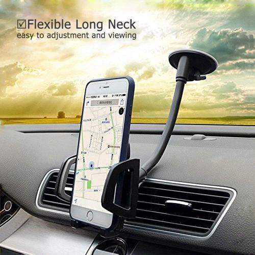 Vansky Car Phone Holder Mount, 3-in-1 Universal Cell Phone Holder Car Air Vent Holder Dashboard Mount Windshield Mount Fit for iPhone 17 16 15 14 13 Pro Max, Samsung S24 S23 LG Sony and More