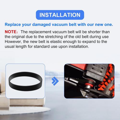 Vacuum Belt for Hoover Elite Rewind Plus Upright Vacuum, Replace Part #562932001 AH20080 38528-033 38528-058 Fit for UH71012, UH71200, UH71003, UH71013, UH71009, UH72003, UH72011 (2 Pack)