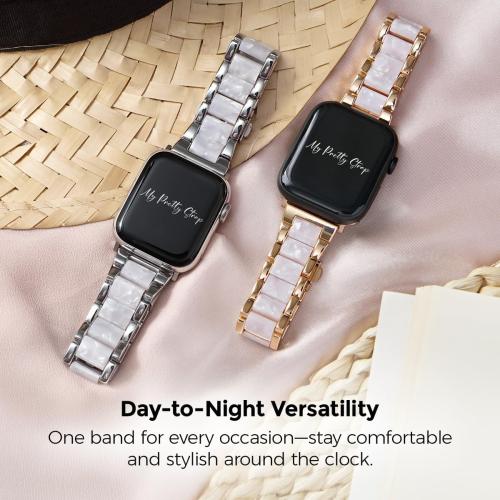 Compatible Apple Watch Band for Women, Stainless Steel- Fits Most Wrists