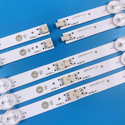 PANMILED 10 Pieces LED Backlight Strips for 55'' TV LB55135 NS-55DF710NA19 LBM550M0501-PJ-4(L) 55UN70006LA