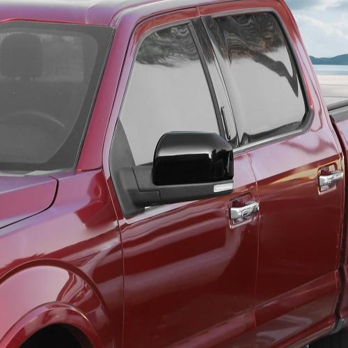 Voodonala for F150 Rearview Mirror Cover Sider Mirror Shell Trim Compatible with Ford F150 Accessories 2015-2020, Black