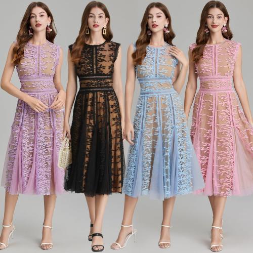 Size M LIILSTUDIO Lace Embroidery mesh Camisole Dress Summer