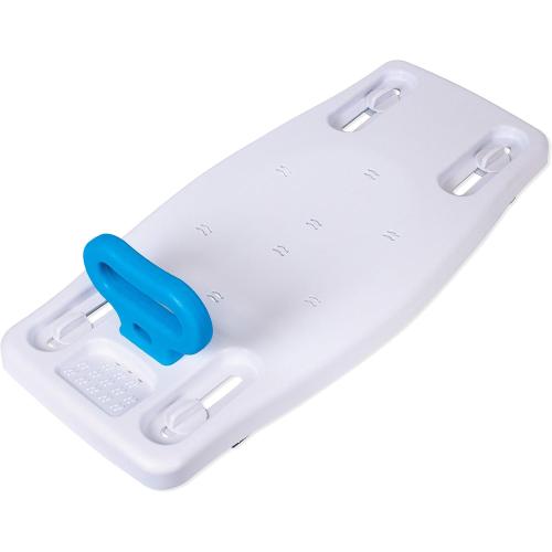 Carex Portable Shower Bench - Shower Bath Seat - Fits tub having width in the range of 19-28. Comfortable Contoured Seating Area with 300 Pound Weight Capacity, Portable and Easy to Store