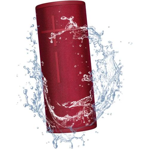 Ultimate Ears Boom 3 Wireless Bluetooth Speaker, Bold Sound   Deep Bass, Bluetooth, Magic Button, Waterproof, 15 Hours Battery, Range of 150 ft, Sunset Red