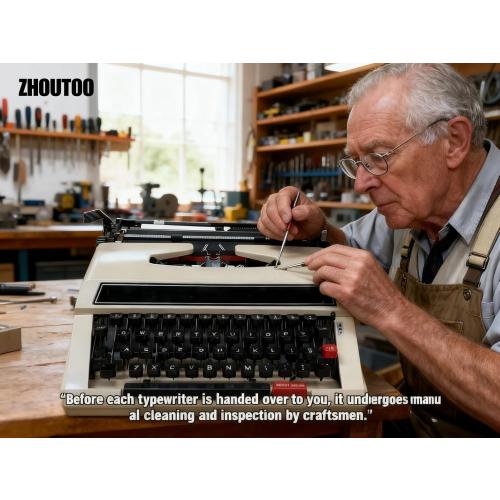 Vintage Mechanical English Typewriter with Original Carrying Case - Smooth Keys for Easy Typing - Manual Typewriter Ideal for Writers, Collectors, and Office Use