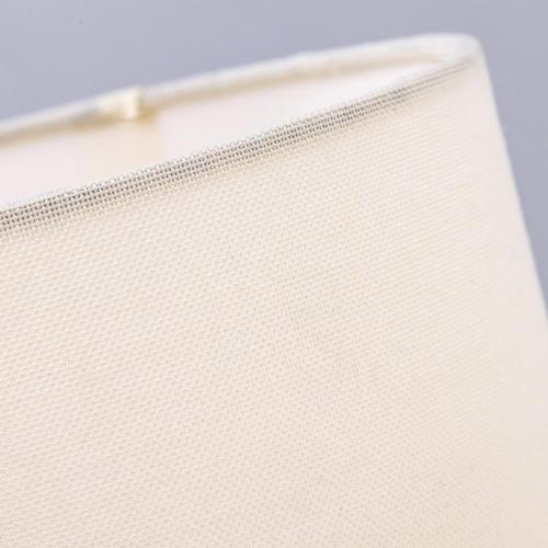 Wellmet No Assembly Required, 6 Diameter x10 High Lampshade, CreamWhite | Classic Modern Fabric Drum Shade, Traditional Replacement Lamp Shades for Table, Bedside, Floor Lamps, Metal Spider Fitter