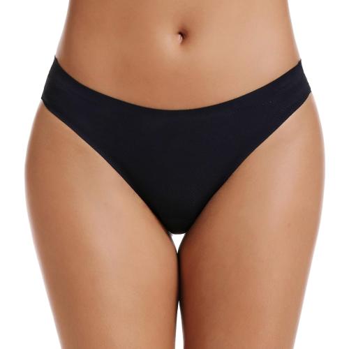 voenxe Seamless Women Underwear Thongs,No Show Ladies Thong,No Line Workout Breathable Comfortable Panties,Soft Undies,5-Pack