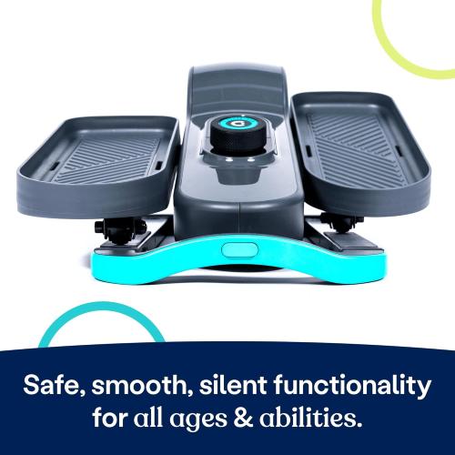 Cubii GO Aqua - Compact Whisper Quiet Under Desk Elliptical with LCD Monitor, Adjustable Resistance, Portable Design with Telescopic Handle & Wheels - missing screw