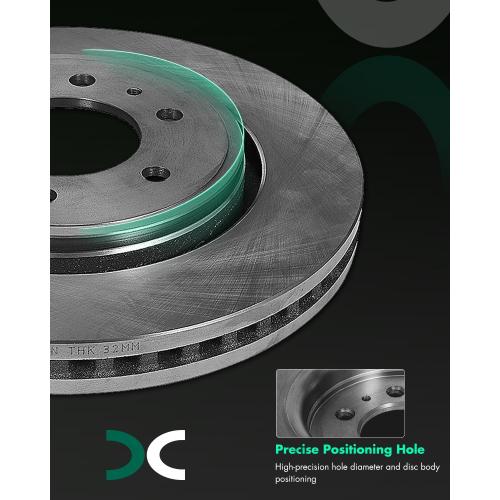 SCITOO Disc Brake Rotors Kits 54153 Front Vented Brake Rotors Fit For Ford For Expedition 2007-2017,For Ford For F-150 2010-2017,For Lincoln For Navigator 2007-2017 ‼️has rust ‼️