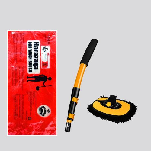 15° Curved Car Cleaning Brush with Telescopic Handle 43 Aluminum Alloy Long Rod Wash Mop For Washing Caravan Van Truck Boat RV Roof Soft Chenille Head Duster Clean Product Not Hurt Paint Scratch Free