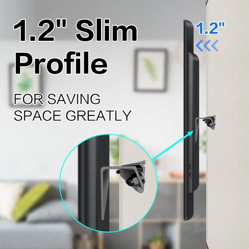 No Drill Drywall TV Mount, No Stud TV Wall Mount for 32-75 Inch Most Brand TVs up to 150lbs, Easy Install no Stud Studless TVs Wall Mount, Included All Hardware-Level Bubble Meter