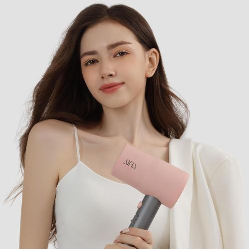 AINA Hair Dryer with Diffuser, Blow Dryer for Women | Advanced Ionic Technology, Ceramic Coating | Cold Shot Features Turbo Heat for Fast Drying and Shine 110V/ALCI (Misty Blush)