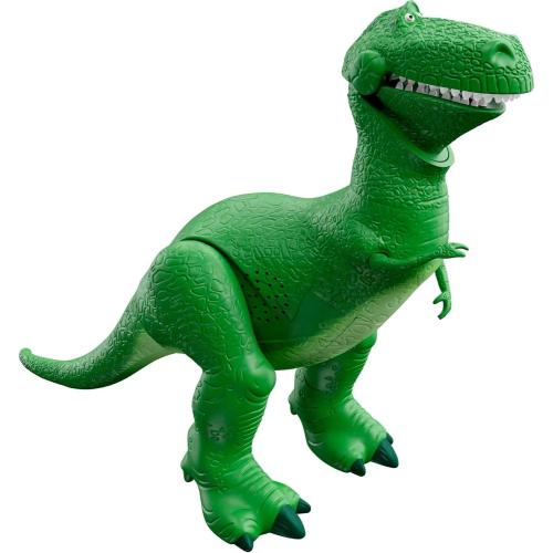 Mattel Disney and Pixar Toy Story Talking Dinosaur Action Figure with Movng Arms, Roarin’ Laughs Rex Dino Toy, 10.8-inch T Rex with 40  Sounds & Phrases
