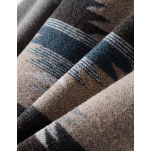 VIEWON Men's Casual Print Button Down Long Sleeve Lightweight Lapel Western Shacket Jacket Coat Large